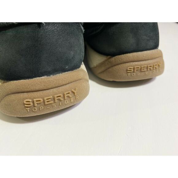 black sperrys top siders classic non slip boat shoes - Picture 3 of 10